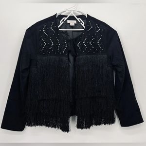 New Ariat Women's Jacket Fringing Cording Tassel Metal Studs Small NWOT